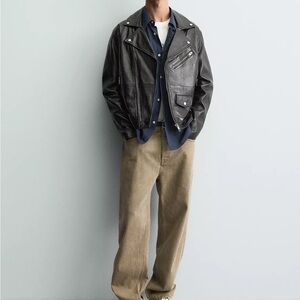 Zara Black Leather Jacket